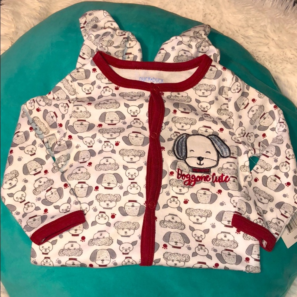 Doggone Cute Infant Footed Pajama Onesie